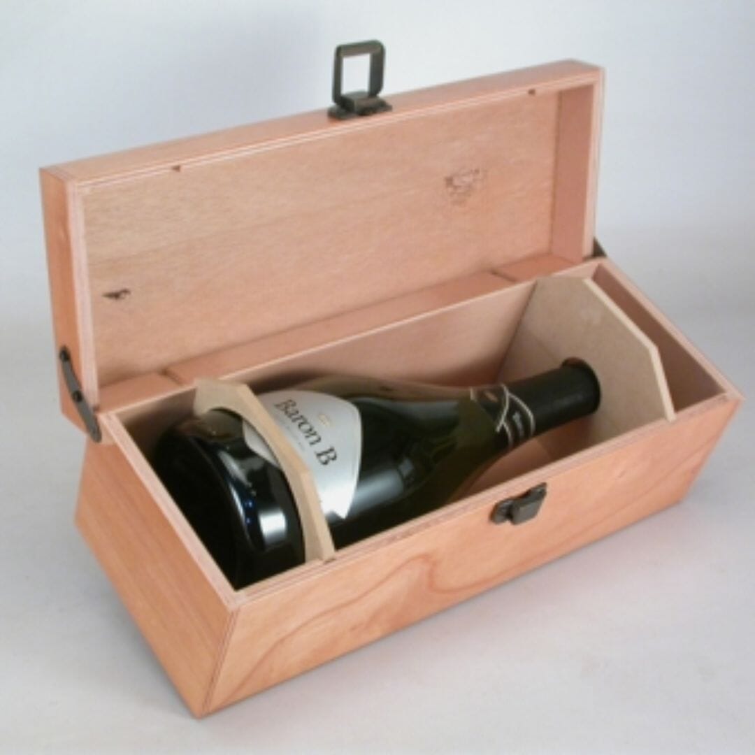 Estuche de Madera Personalizado - 1 Botella Espumante Estuches Viners