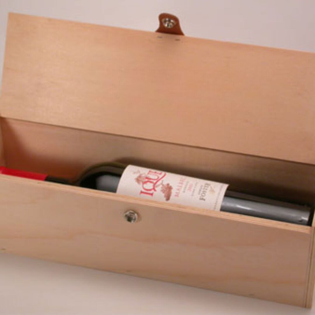Estuche de Madera Personalizado - 1 Botella Estuches Viners