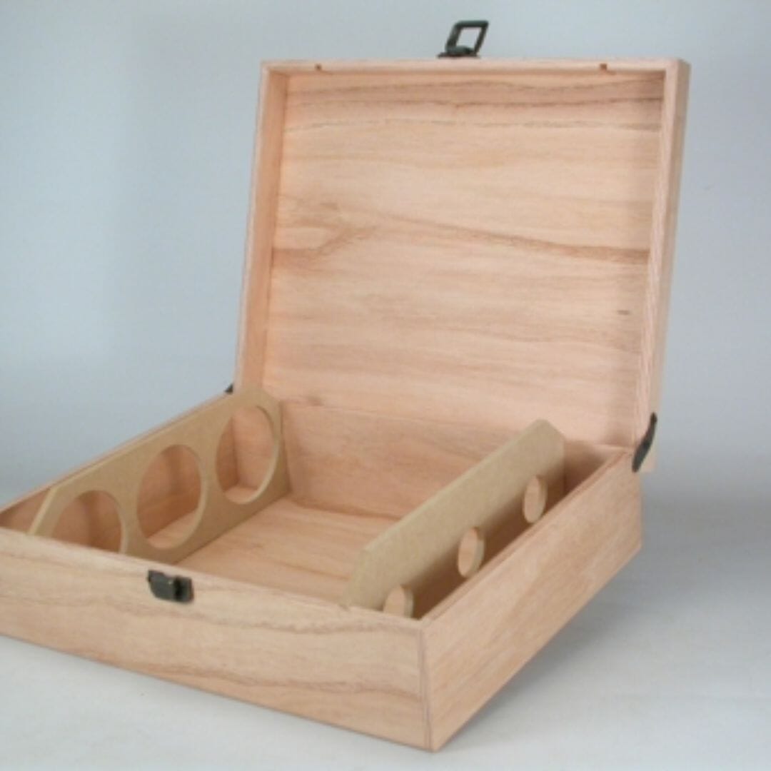 Estuche de Madera Personalizado - 3 Botellas Estuches Viners