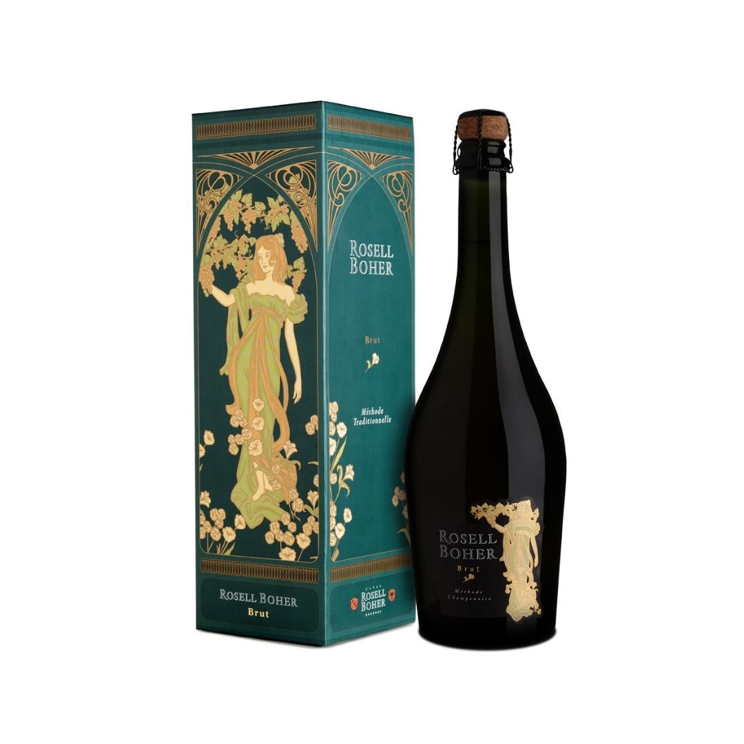 Estuche Espumante Rosell Boher Brut Vino Rosell Boher