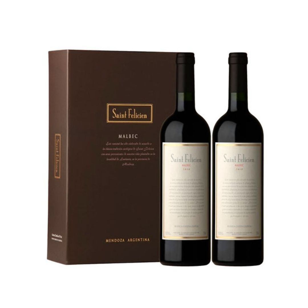 Estuche Saint Felicien Malbec 2018 - 2 Botellas Vino Catena Zapata