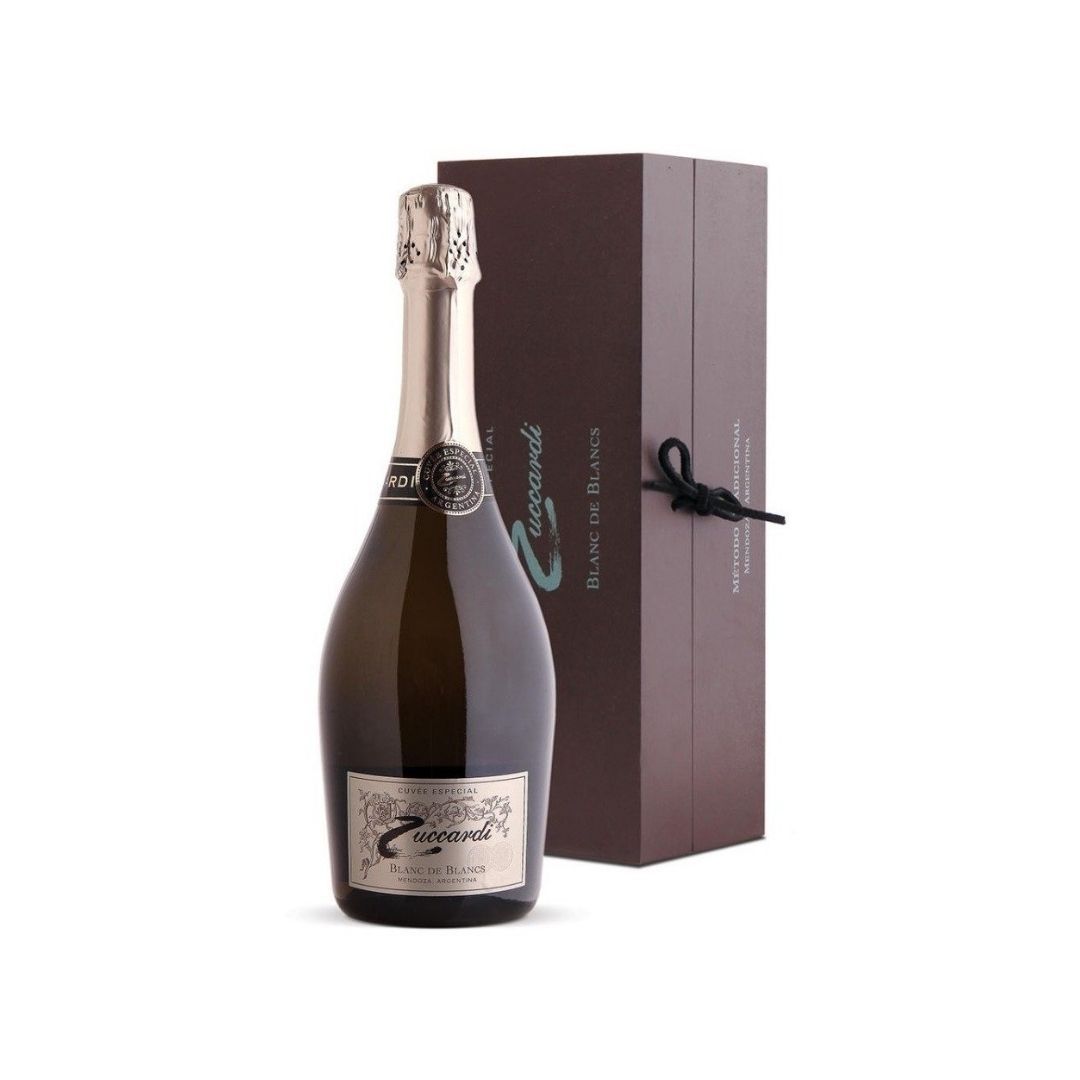 Zuccardi Cuvee Especial Blanc de Blancs Con Estuche de Madera Vino Zuccardi Valle de Uco