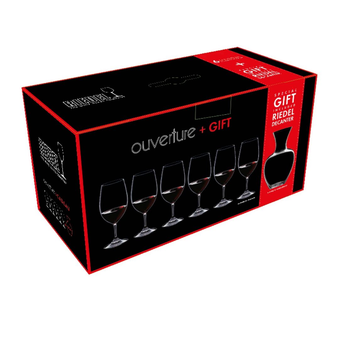 Set De Copas Riedel Ouverture X 6 Unid. + Decantador 5408/35