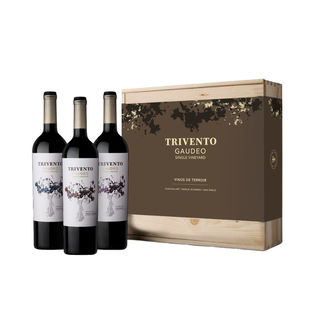 Estuche Trivento Gaudeo Micro Terroirs - 3 botellas Vino Trivento